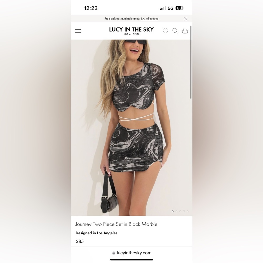 Lucy in the Sky 2 piece set for festivals/raves.